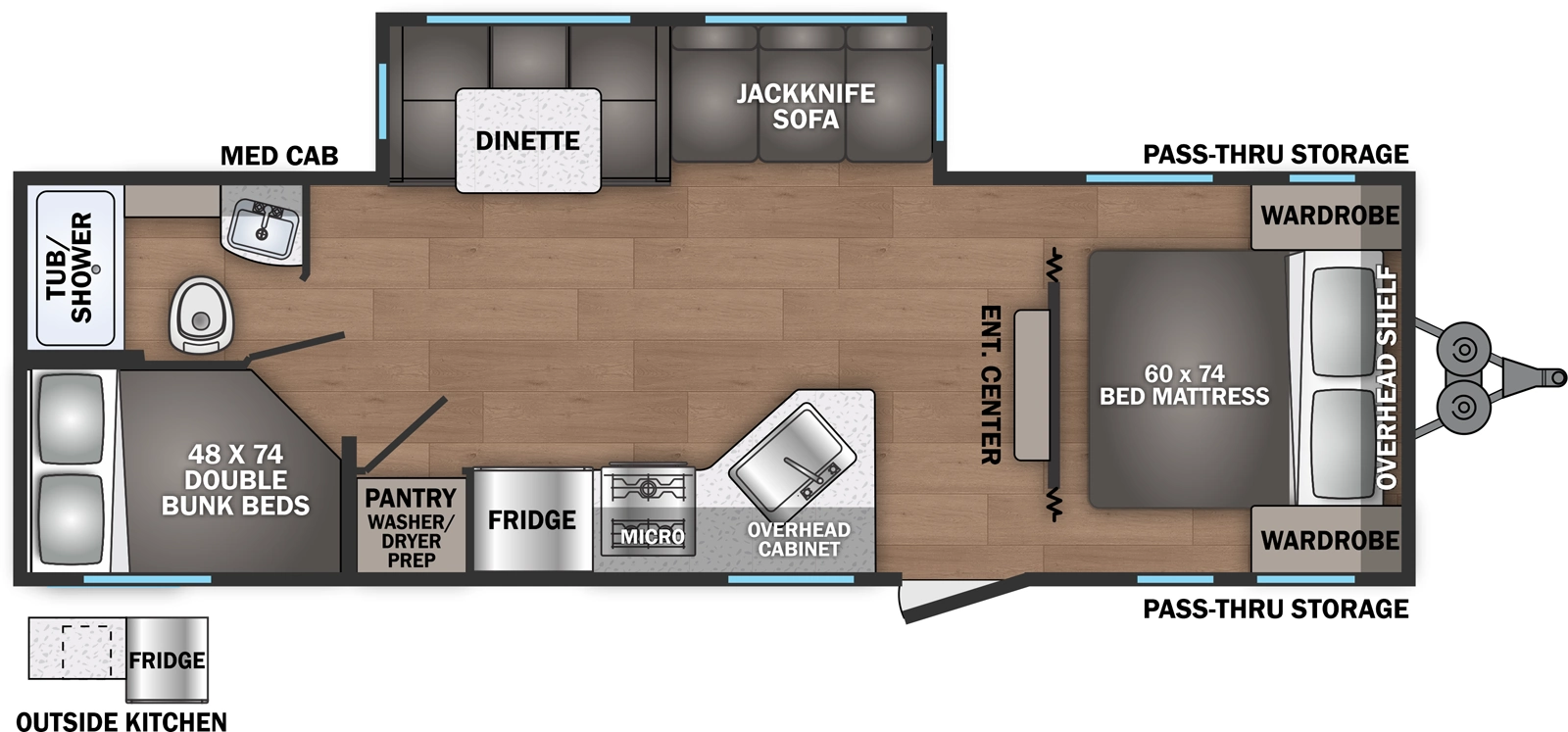 Shasta I 5 Edition & Compact 527BHS Floorplan